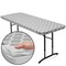 Lann's Linens Vinyl Tablecloth with Flannel Backing, Patterned - Fitted Waterproof Table Cover for Indoor / Outdoor Use